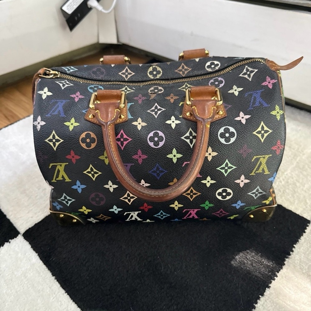 Louis Vuitton Multicolor Monogram Satchel - Dark Brown with Multicolor Print - Picture 3 of 10